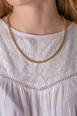 Collier Maille jaseron Or jaune