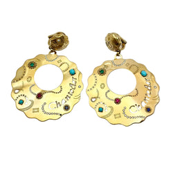 CHANTECLER Drop Earrings in Yellow Gold