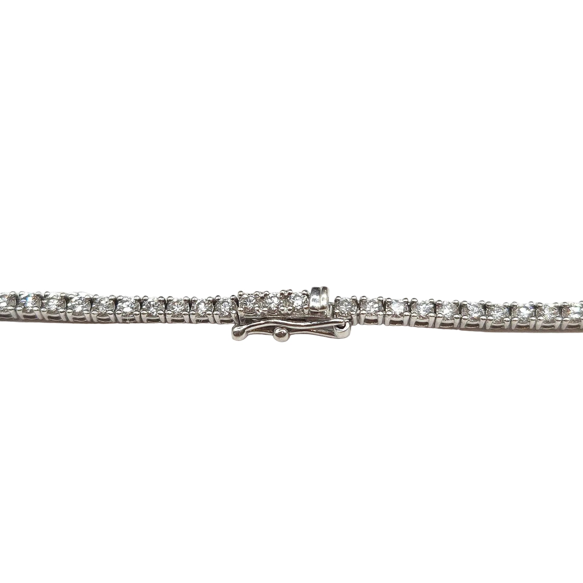 "Rivière" Necklace in White Gold and Diamonds