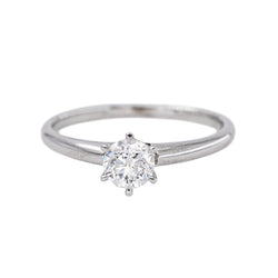 White Gold Solitaire Diamond Ring