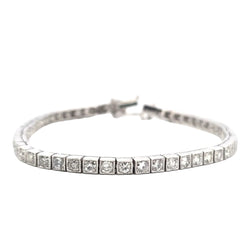 Platinum and Diamond "Ligne" Bracelet