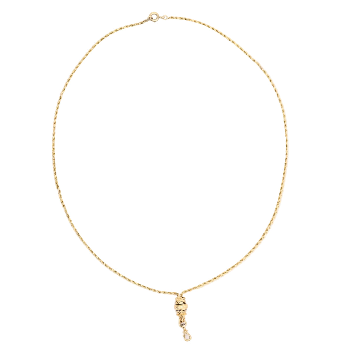 Yellow gold, Enamel, and Diamond necklace