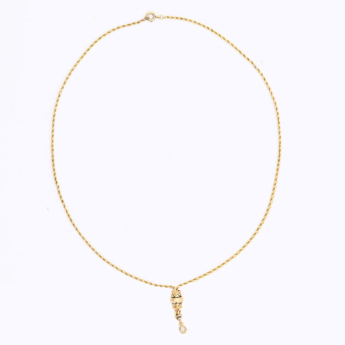 Collier en or jaune, émail et diamants
