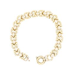 Bracelet Mesh in yellow gold and white gold