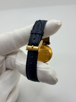 CARTIER "Must Vendôme" PM Watch in Vermeil and leather