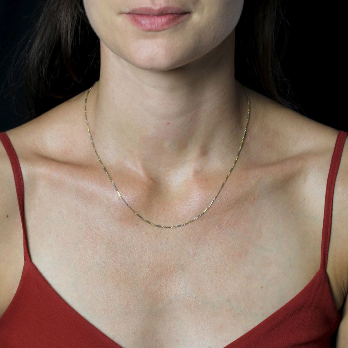 Chaine ANCIENNE Agrafes en or jaune - Castafiore