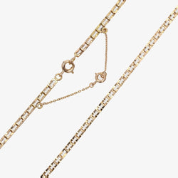 Chaine ANCIENNE Maille ajourée en or rose - Castafiore