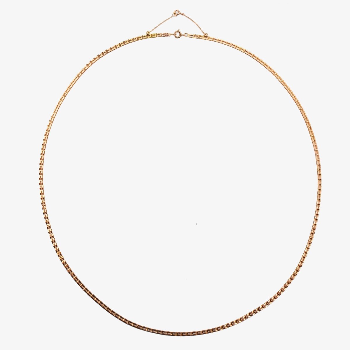 Chaine ANCIENNE Maille ajourée en or rose - Castafiore