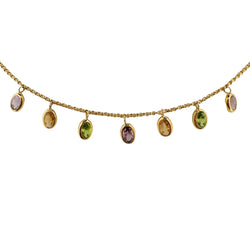 Chaîne en or jaune et pierres fines - Castafiore
