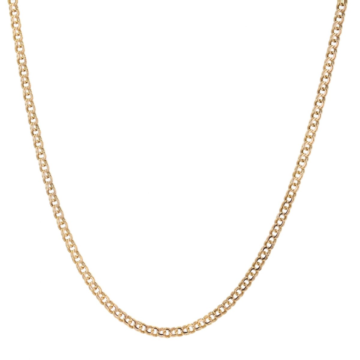 Chaine JASERON double en or rose - Castafiore
