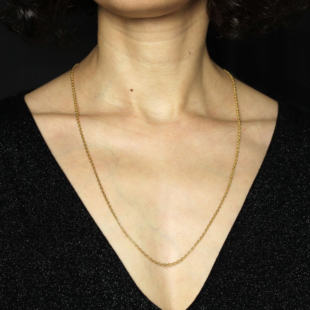 Chaine maille forçat en or jaune - Castafiore