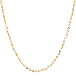 Chaine maille forçat ronde or jaune