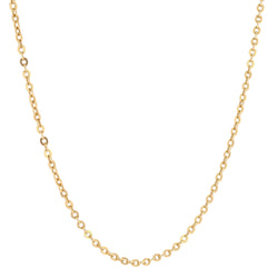 Chaine maille forçat ronde or jaune