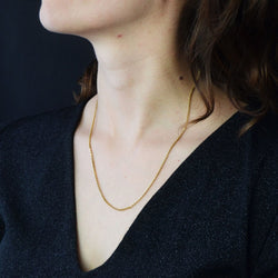 Chaine maille jaseron en or jaune - Castafiore