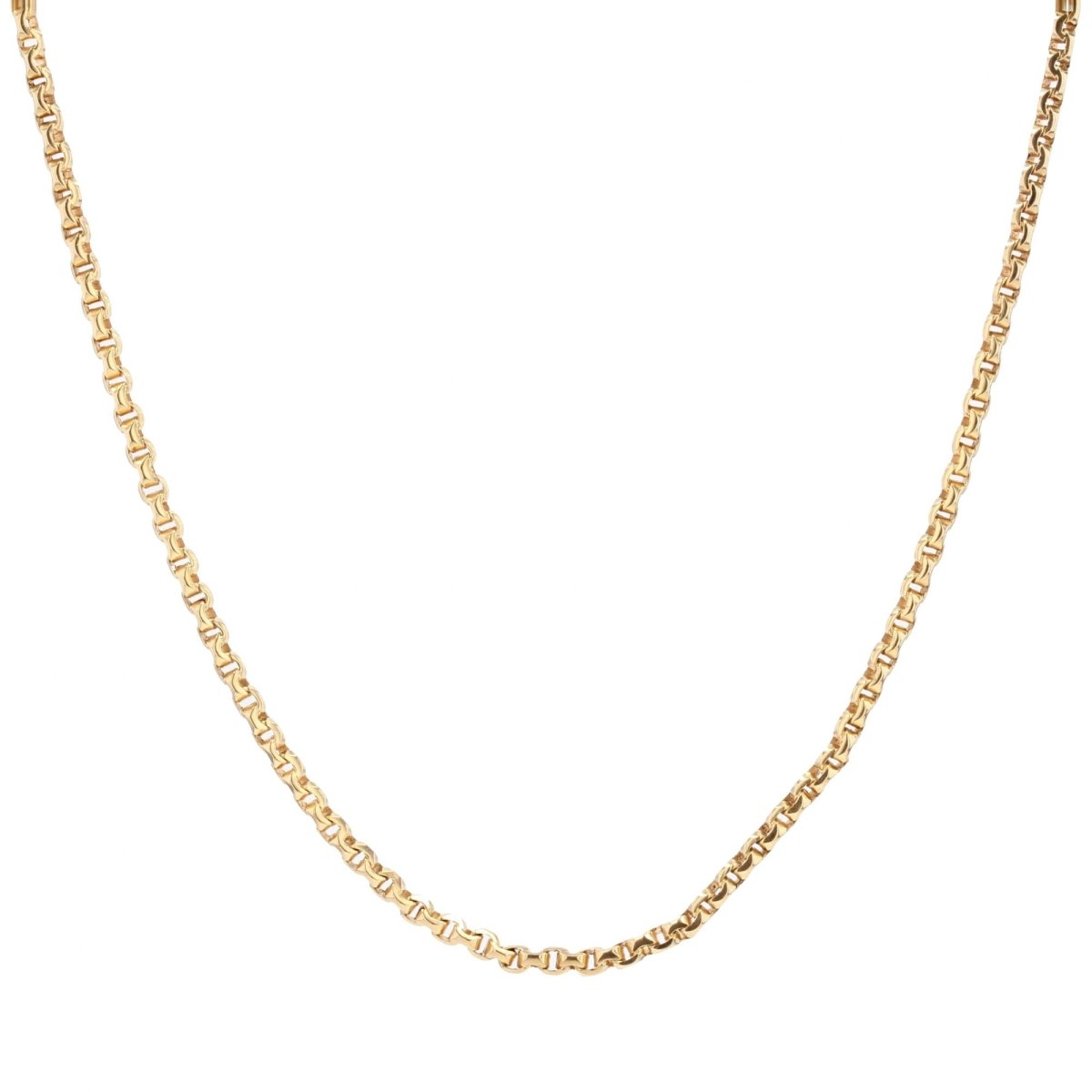 Chaine maille jaseron en or jaune - Castafiore