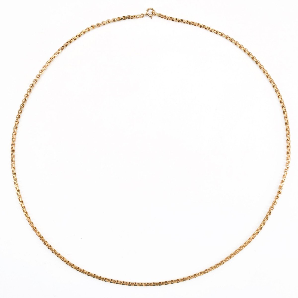 Chaine maille jaseron en or jaune - Castafiore