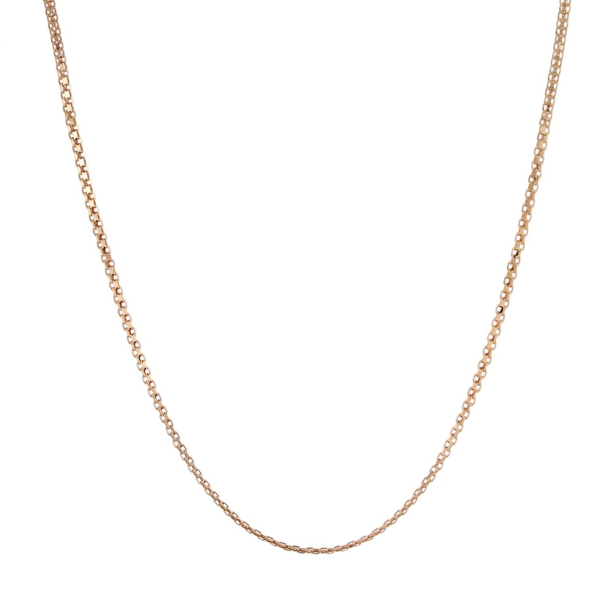 Chaine maille plate en or jaune - Castafiore