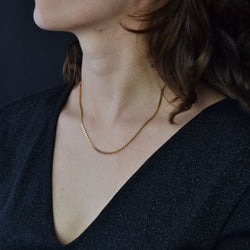 Chaine maille Y en or rose - Castafiore