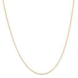 Chaine or jaune maille gourmette limée - Castafiore