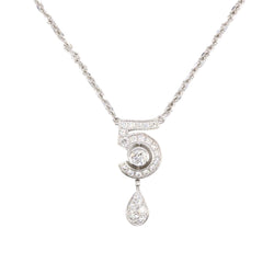 CHANEL Collier Eternal 5 or blanc diamants - Castafiore