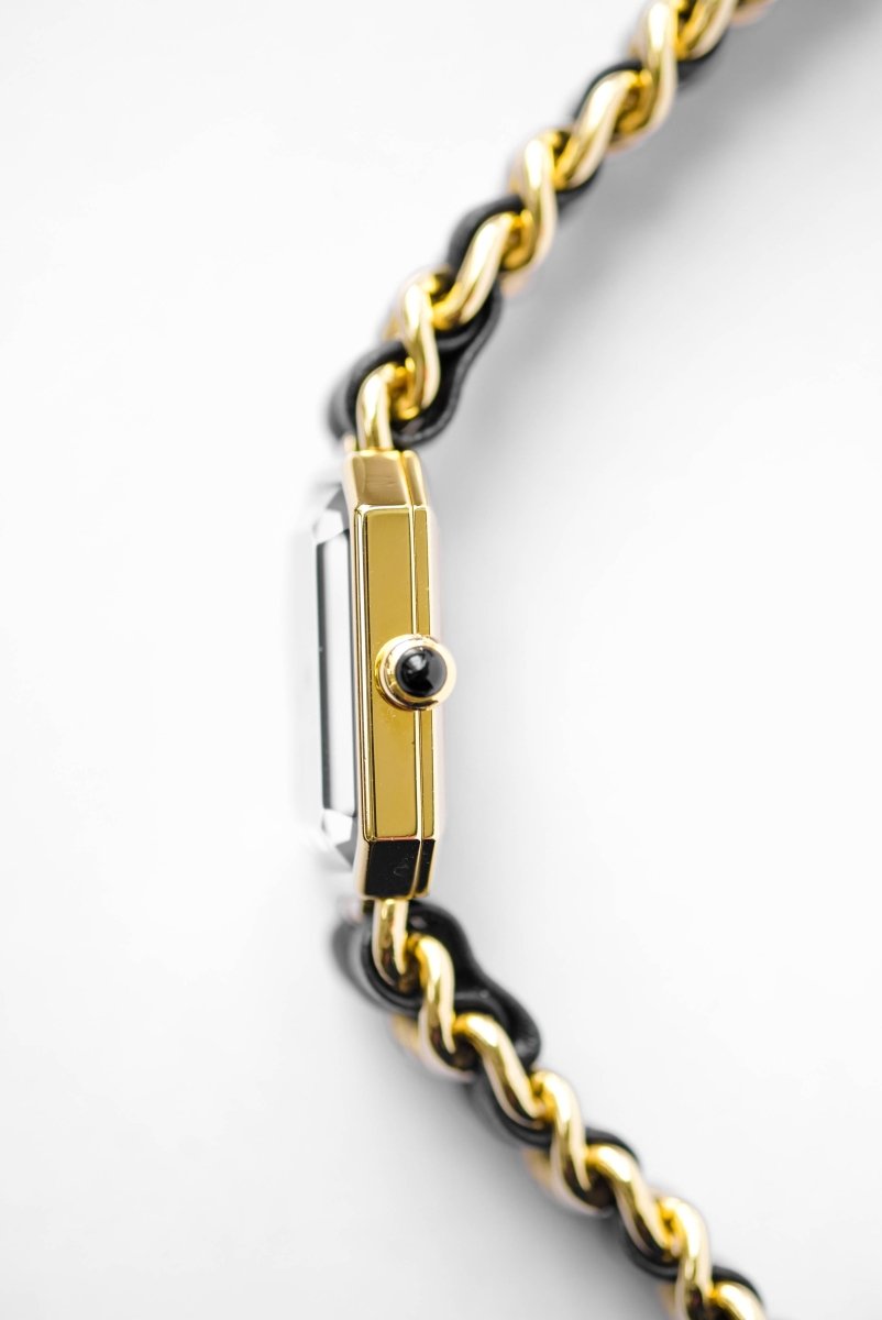 Chanel Première - Plaquée or & cuir - L - Castafiore