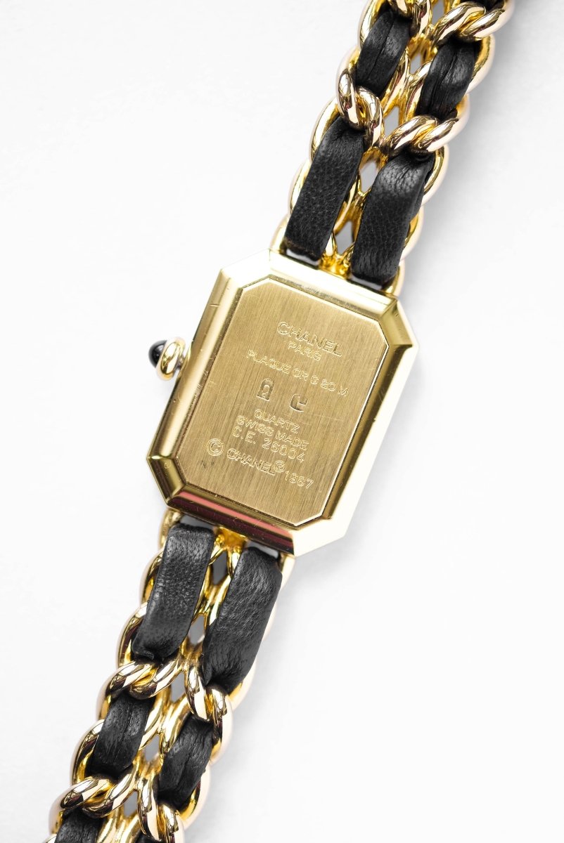 Chanel Première - Plaquée or & cuir - L - Castafiore