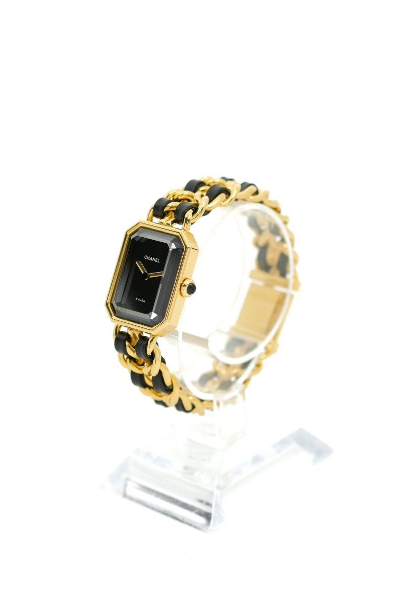 Chanel Première - Plaquée or & cuir - M - Castafiore