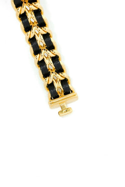 Chanel Première - Plaquée or & cuir - M - Castafiore