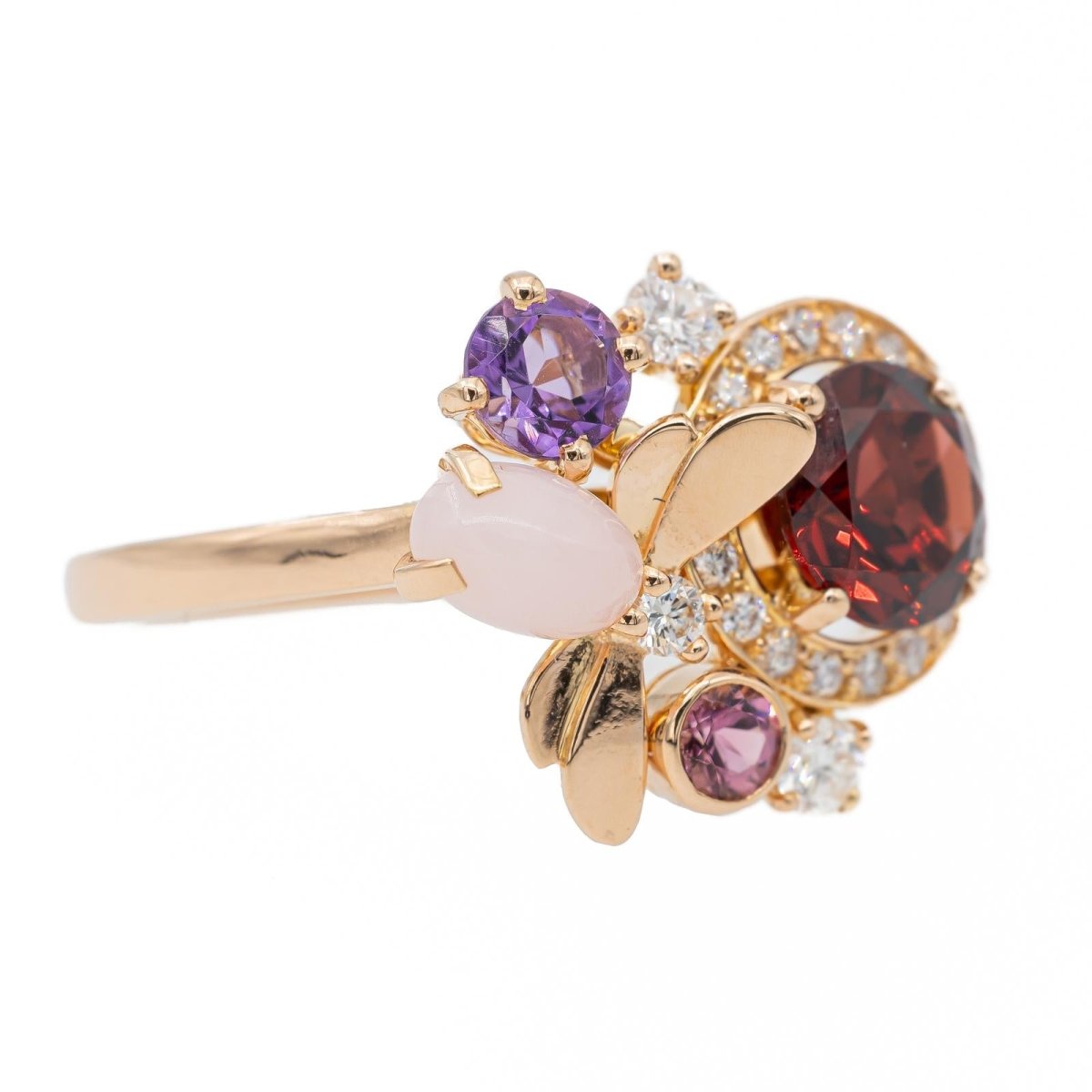 Chaumet Bague Attrape moi si tu m'aimes Or rose Grenat pyrope - Castafiore