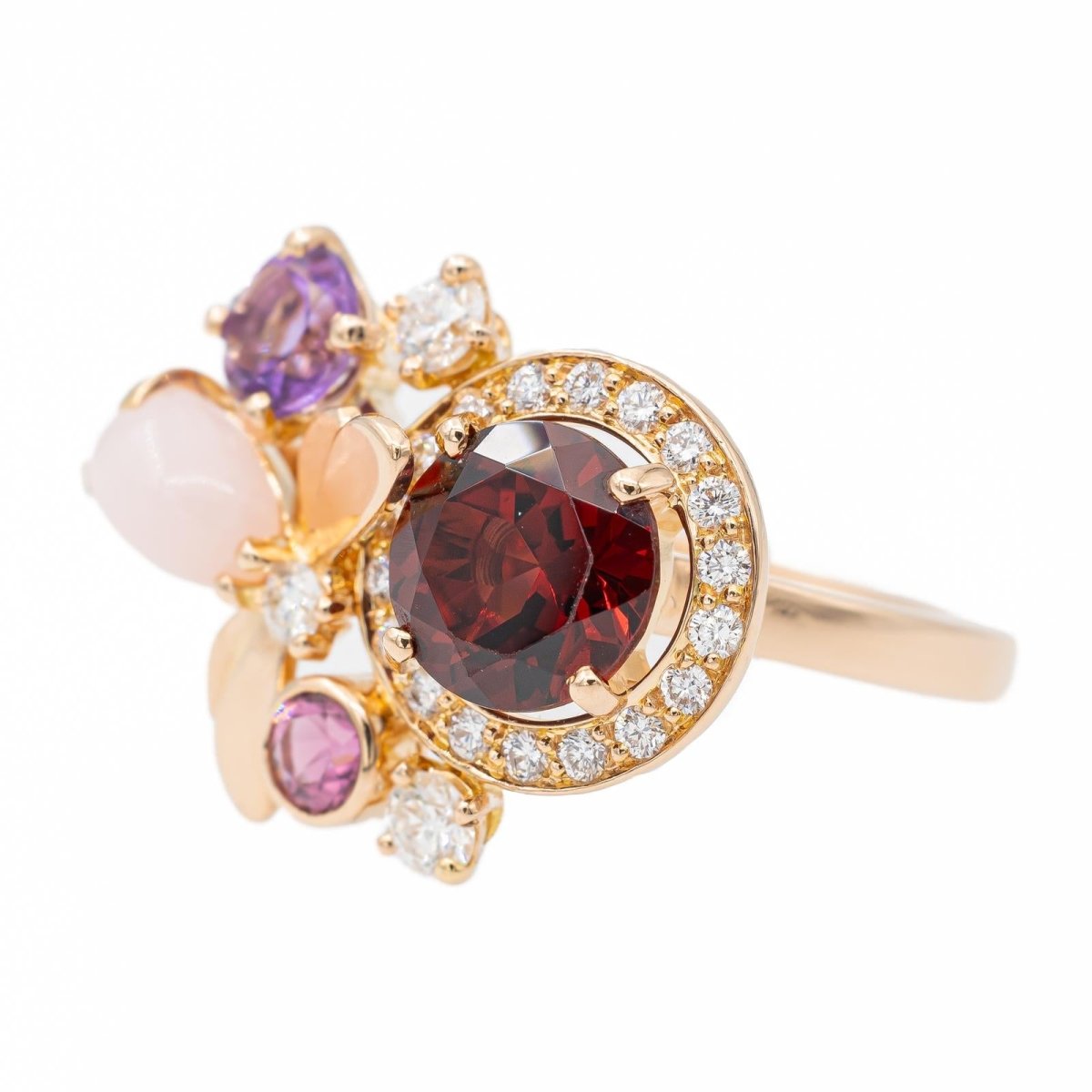 Chaumet Bague Attrape moi si tu m'aimes Or rose Grenat pyrope - Castafiore