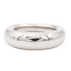 Chaumet Bague Jonc Or blanc - Castafiore