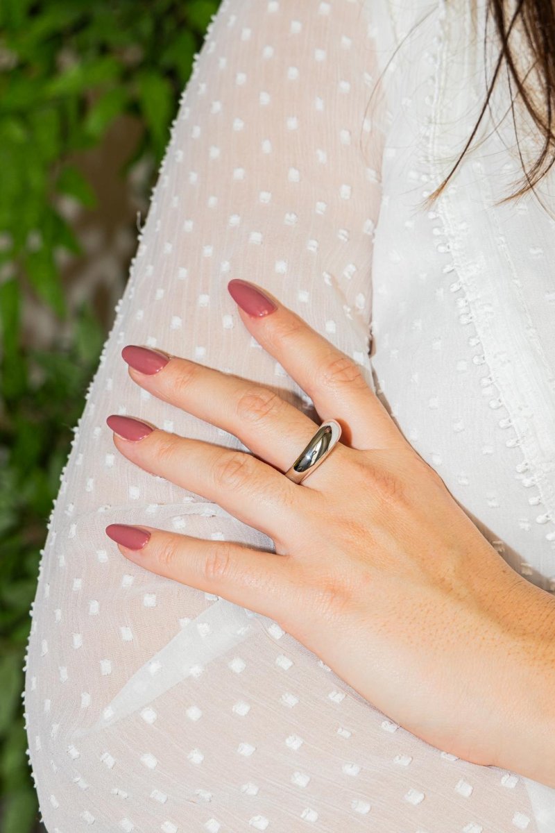 Chaumet Bague Jonc Or blanc - Castafiore