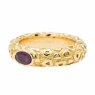 Chaumet Bague Jonc Or jaune Rubis - Castafiore