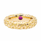 Chaumet Bague Jonc Or jaune Rubis - Castafiore