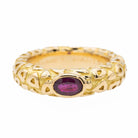 Chaumet Bague Jonc Or jaune Rubis - Castafiore