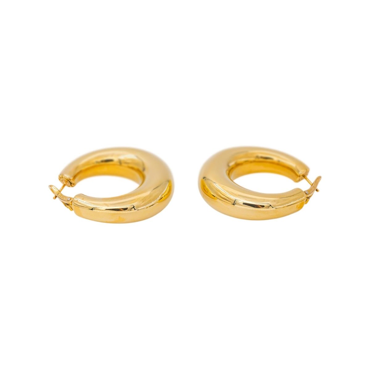 Chaumet Boucles d'oreilles Créoles Or jaune - Castafiore
