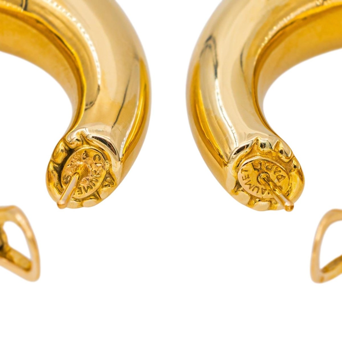 Chaumet Boucles d'oreilles Créoles Or jaune - Castafiore