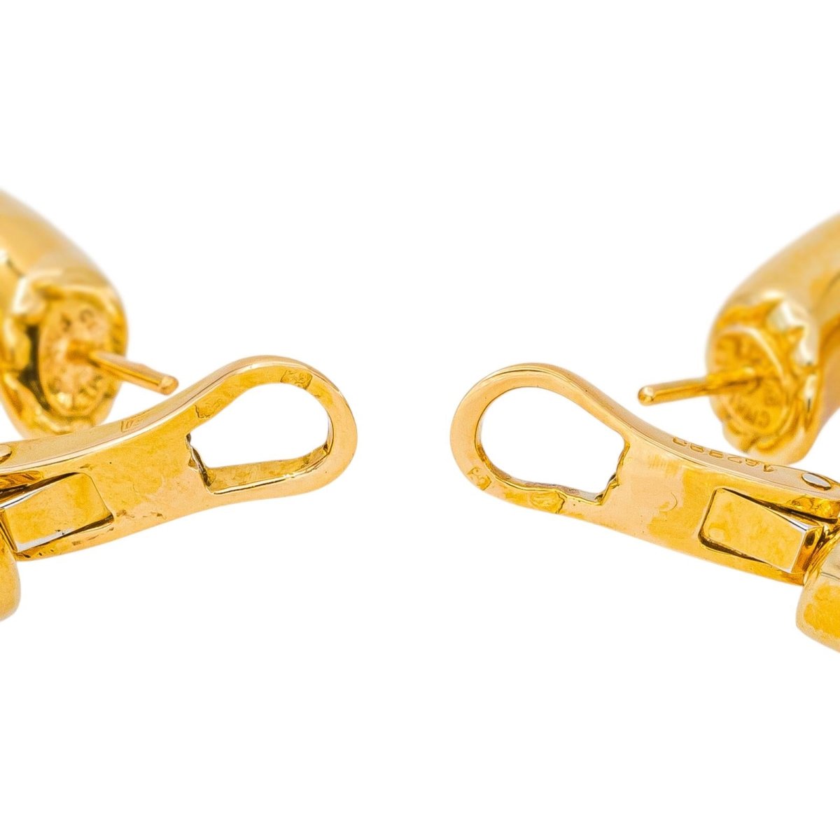 Chaumet Boucles d'oreilles Créoles Or jaune - Castafiore