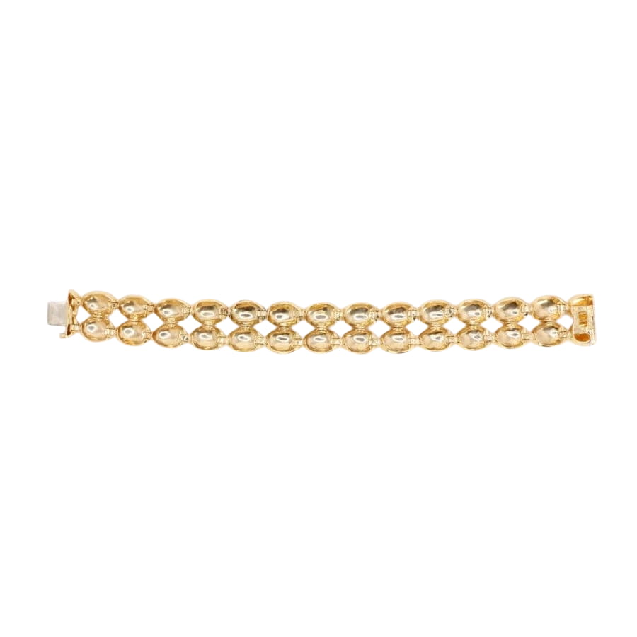 CHAUMET Bracelet jonc vintage Magellan double rang or jaune - Castafiore