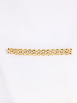 CHAUMET Bracelet jonc vintage Magellan double rang or jaune - Castafiore