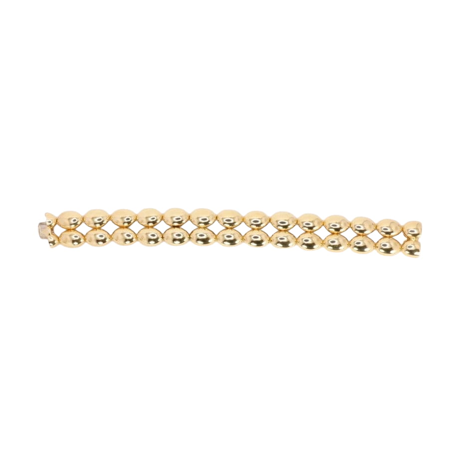 CHAUMET Bracelet jonc vintage Magellan double rang or jaune - Castafiore
