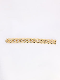 CHAUMET Bracelet jonc vintage Magellan double rang or jaune - Castafiore