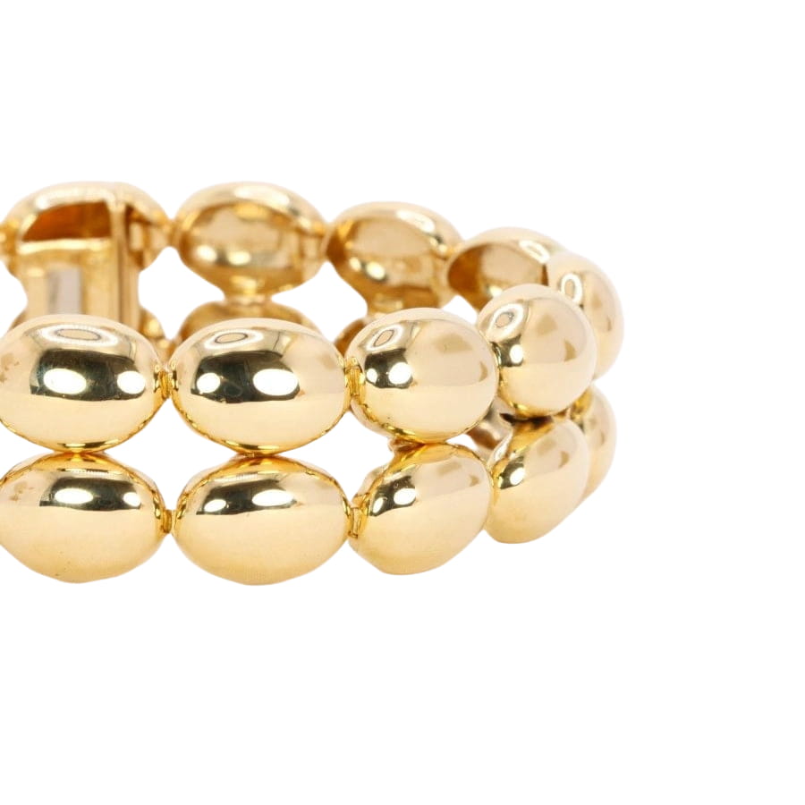 CHAUMET Bracelet jonc vintage Magellan double rang or jaune - Castafiore