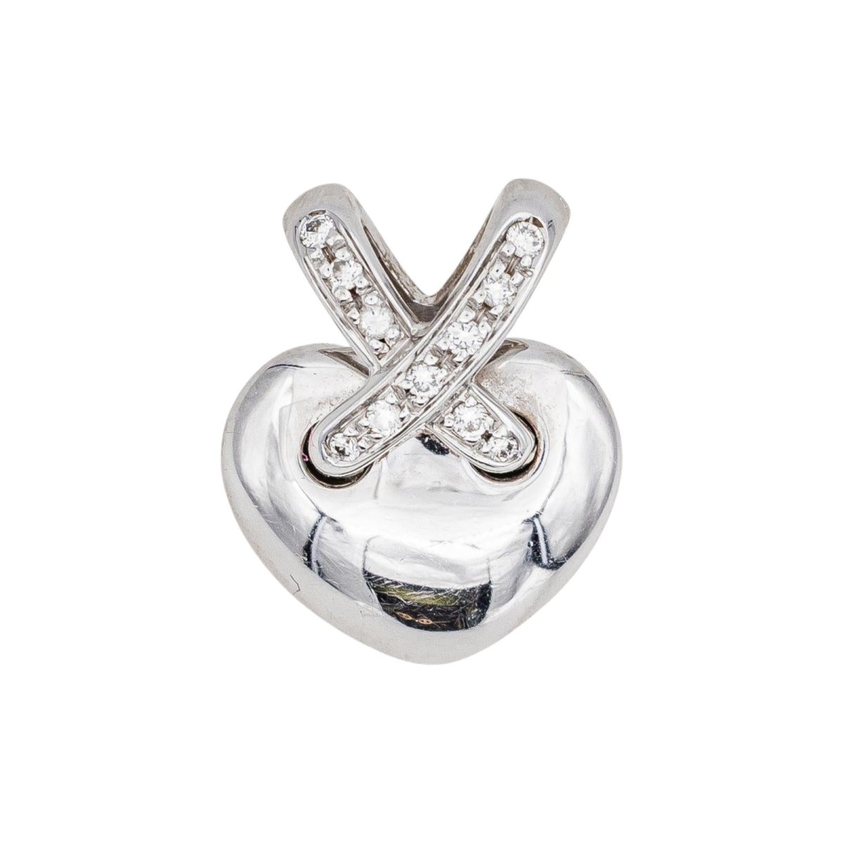 Chaumet Collier Pendentif Liens Or blanc Diamant - Castafiore