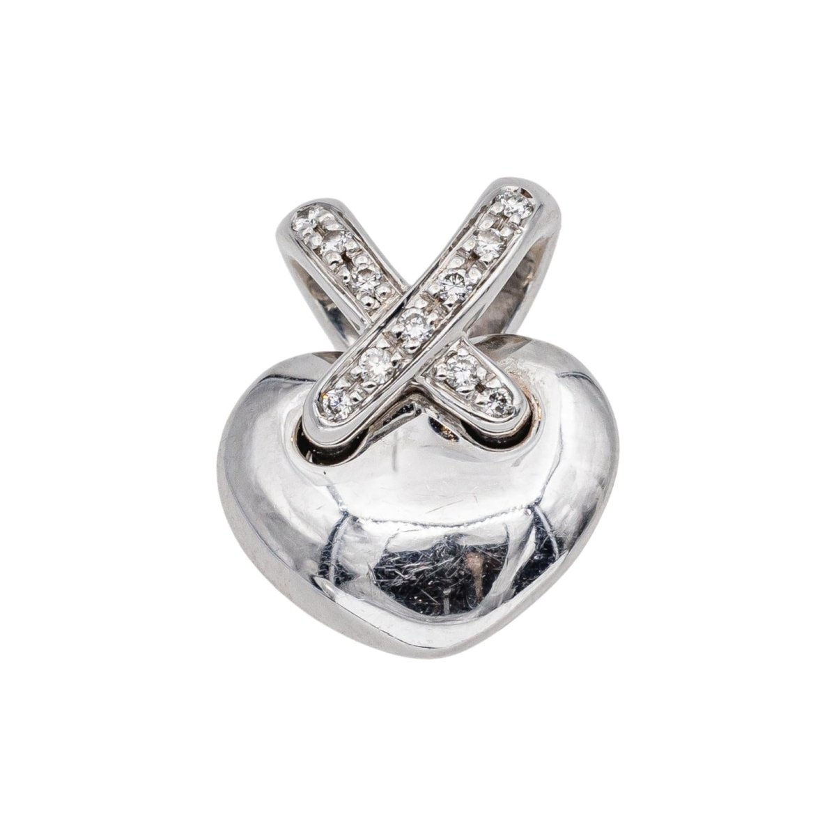 Chaumet Collier Pendentif Liens Or blanc Diamant - Castafiore