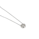 CHAUMET Collier pendentif or blanc diamant 0,25 carat - Castafiore