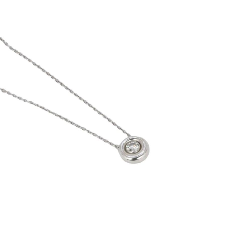 CHAUMET Collier pendentif or blanc diamant 0,25 carat - Castafiore