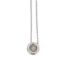 CHAUMET Collier pendentif or blanc diamant 0,25 carat - Castafiore