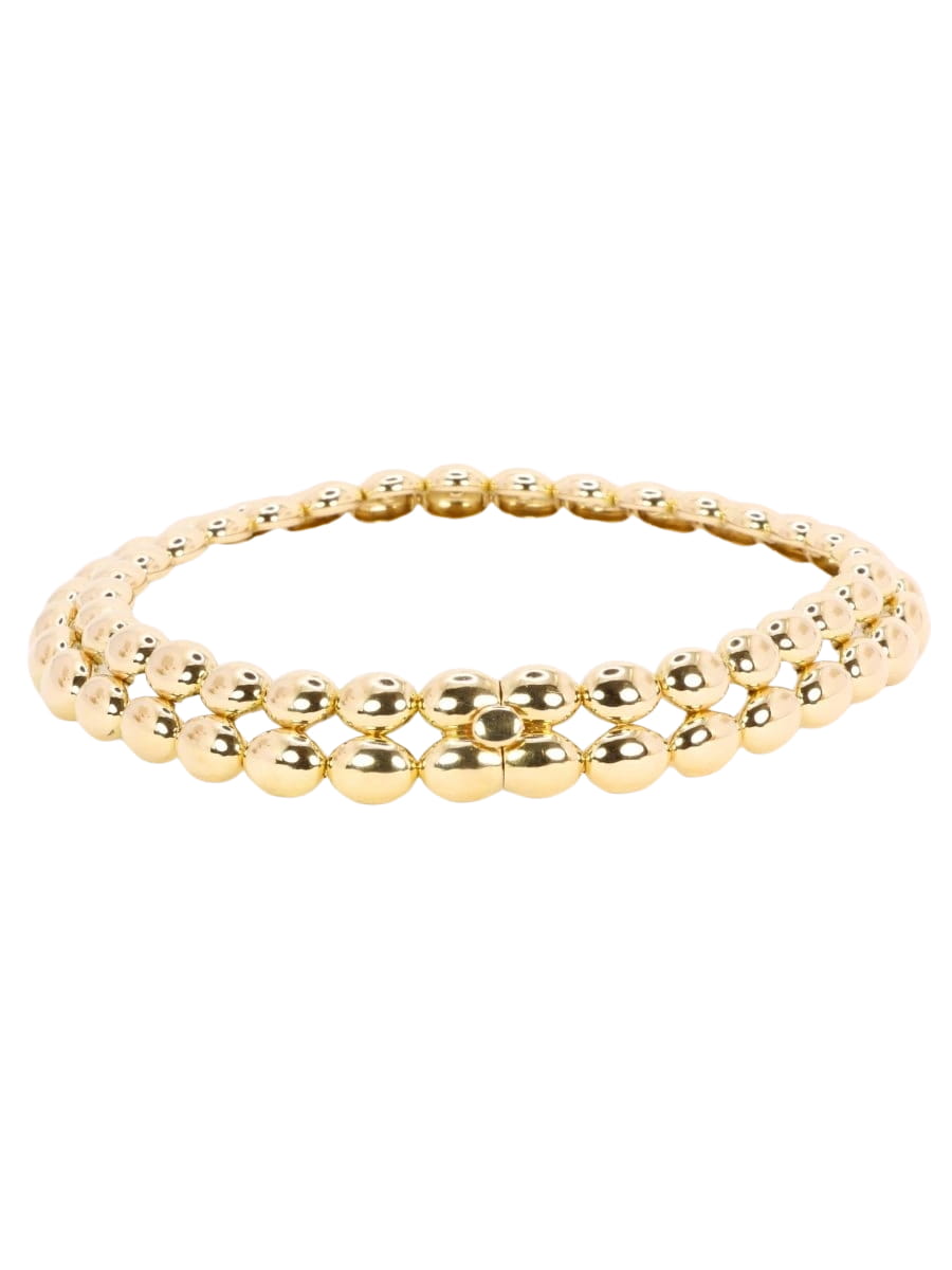 CHAUMET Collier vintage modèle Magellan double rang or jaune - Castafiore
