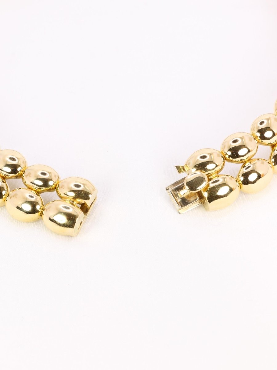 CHAUMET Collier vintage modèle Magellan double rang or jaune - Castafiore